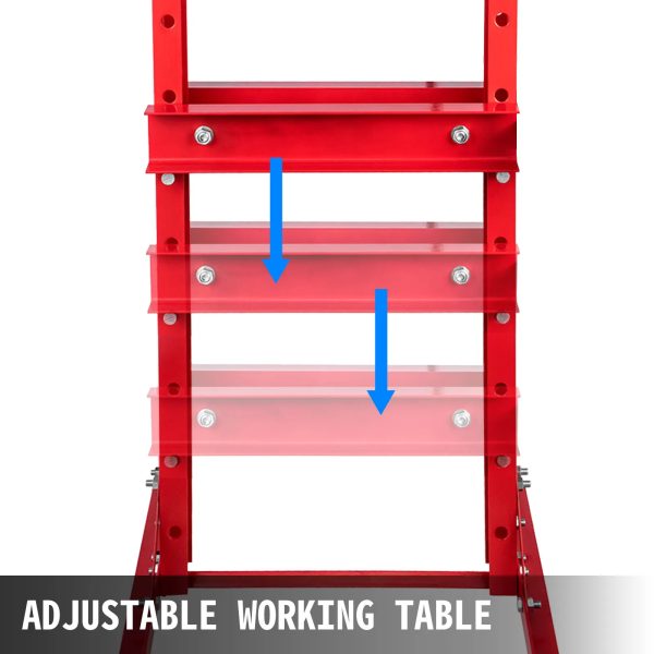 Хидравлична преса с педал 20 тона – манометър, регулируема маса