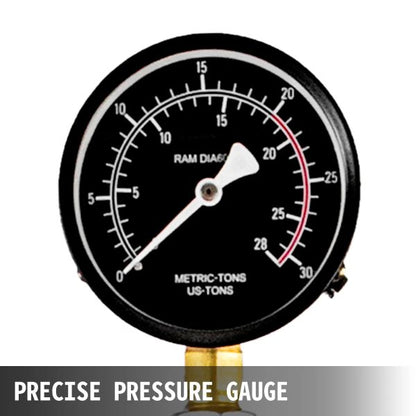 Хидравлична преса с педал 20 тона – манометър, регулируема маса