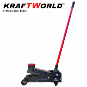 KraftWorld Нископрофилен Хидравличен Крик 3T и Гайковерт с 17 Части