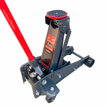 KraftWorld Нископрофилен Хидравличен Крик 3T и Гайковерт с 17 Части