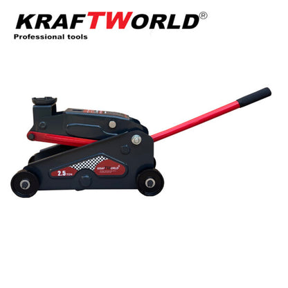 Професионален Комплект Крик 2,5т и 2бр Стойки 3т KraftWorld за кола,бус,джип