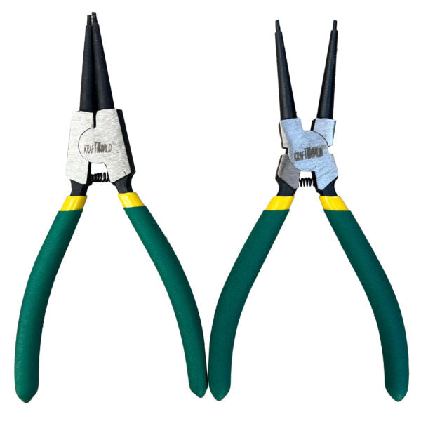 Комплект Зегер Клещи KraftWorld 230mm за Вътрешни и Външни Зегерки 9″