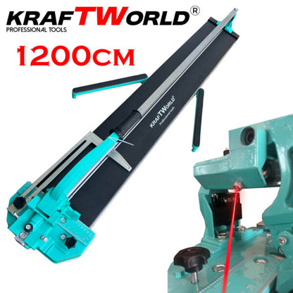 Машина за Рязане на Плочки 1200мм KraftWorld с Лазер Нов Модел 2024