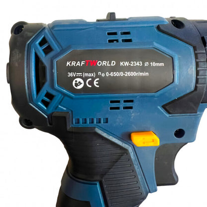 Комплект Акумулаторни Безчеткови Машини 4в1 от Kraftworld Ъглошлайф,Гайковерт,Винтоверт и Перфоратор