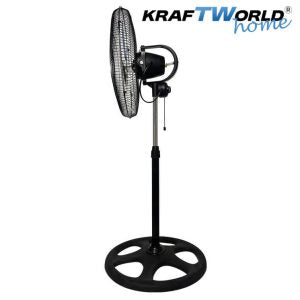 Вентилатор 3в1 KraftWorld Home 45см стоящ, настолен и стенен