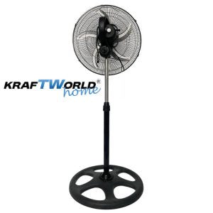 Вентилатор 3в1 KraftWorld Home 45см стоящ, настолен и стенен