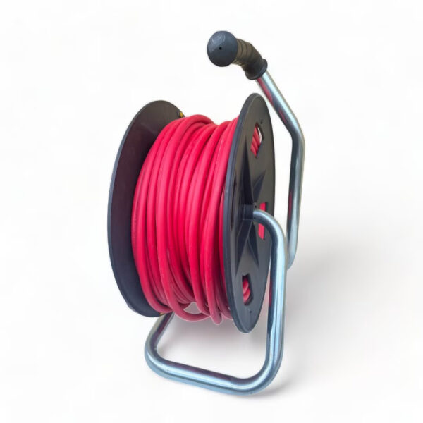 Удължител с макара Bul-Max 50m, 4 гнезда, 3×2,5 mm, транспортна дръжка