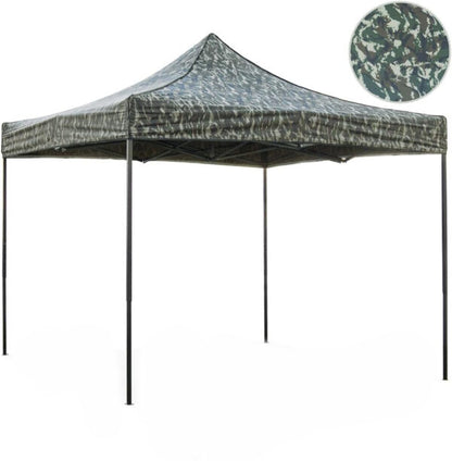 Камуфлажна Сгъваема Градинска Шатра 3×3м тип Хармоника – стабилна, водоустойчива и лесна за разпъване
