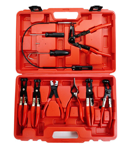 Комплект клещи за скоби на водни съединения 9 части KraftWorld – професионален