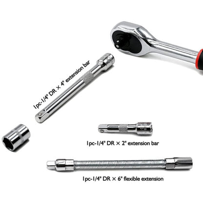 Комплект инструменти гедоре 46 части KraftWorld – професионално качество