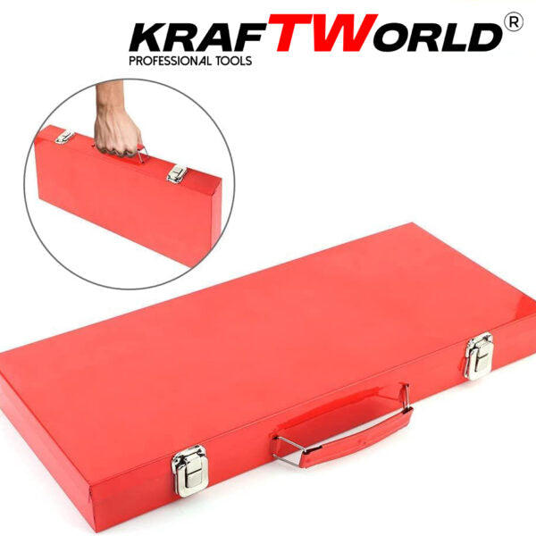 Комплект ударни вложки 35 части KraftWorld – 1/2″, 8–32 мм, шестостенни