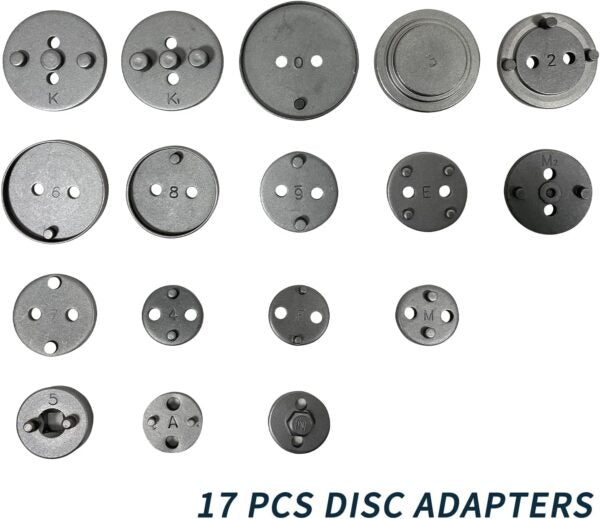 KrafTWorld 21 части – Професионален комплект за сваляне на спирачни цилиндри с ляво и дясно въртене