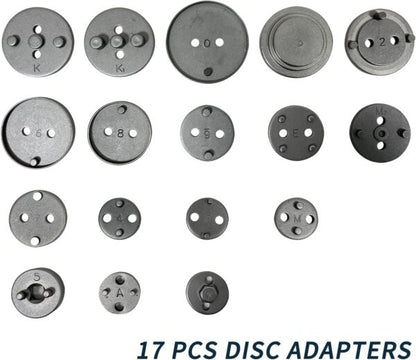 KrafTWorld 21 части – Професионален комплект за сваляне на спирачни цилиндри с ляво и дясно въртене