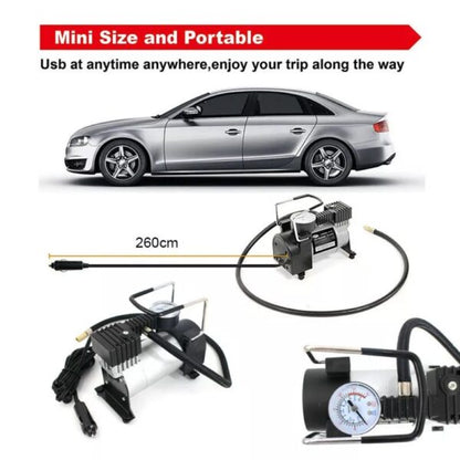 Мощен Компресор за Въздух с Метален Корпус – 150W и 10 Бара