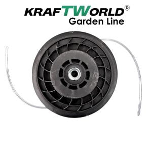 Универсална кордова глава KraftWorld Garden Line с метален бутон