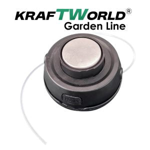 Универсална кордова глава KraftWorld Garden Line с метален бутон