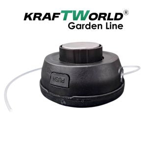Универсална кордова глава KraftWorld Garden Line с метален бутон