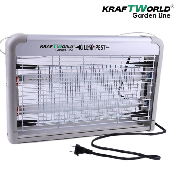 Мощна инсектицидна лампа KraftWorld 60W – Защита до 80 м² – UV лампа против комари и мухи