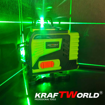 4D Лазерен Нивелир KRAFT WORLD с 16 Линии Самонивелиращ се