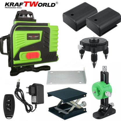 4D Лазерен Нивелир KRAFT WORLD с 16 Линии Самонивелиращ се