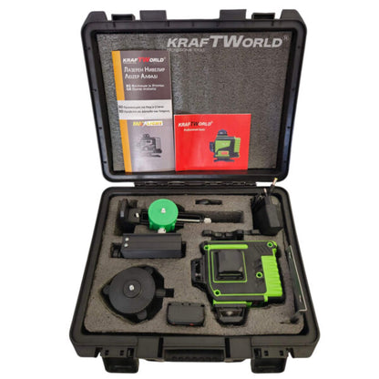 4D Лазерен Нивелир KRAFT WORLD с 16 Линии Самонивелиращ се