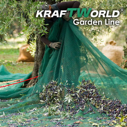 Мрежа за Събиране на Реколта KraftWorld 6х12м – Брезент за Маслини