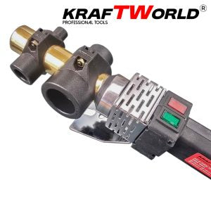 Поялник за PPR тръби KraftWorld 2500W с 4 тефлонови накрайника