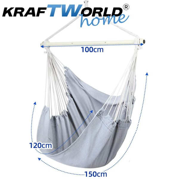 Стол Хамак X-Large с 2 Възглавници и Страничен Джоб – Висяща Люлка