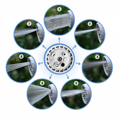 Автоматична макара с маркуч 15 м – компактна, с 7-функционална дюза