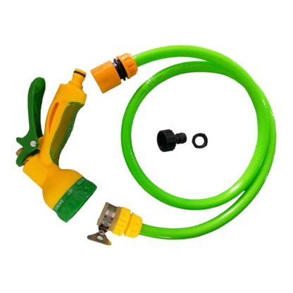 Преносима макара с маркуч 25 м – градинска, с дюза с 7 функции и накрайници