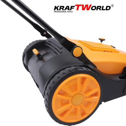 Механична машина за метене KraftWorld с 45л контейнер и 105см ширина