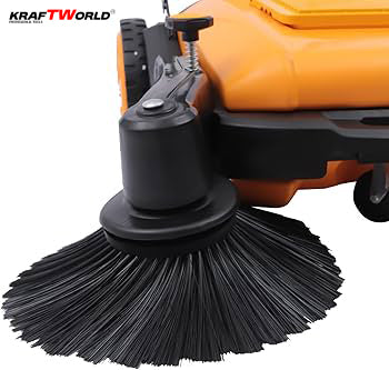 Механична машина за метене KraftWorld с 45л контейнер и 105см ширина