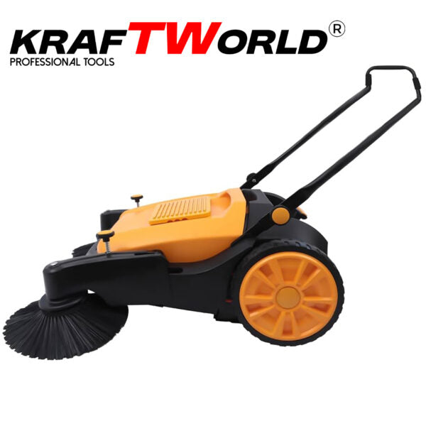Механична машина за метене KraftWorld с 45л контейнер и 105см ширина