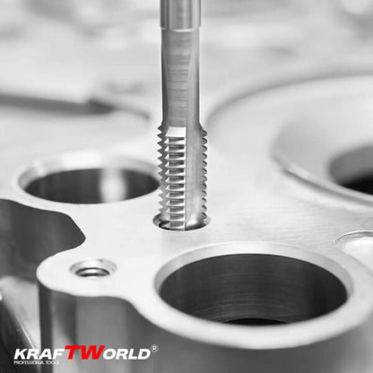 Комплект 110 части за резба KraftWorld | Метчици и плашки в куфар