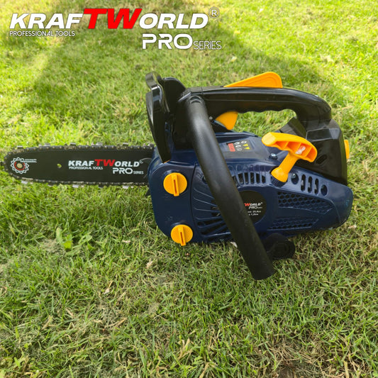Бензинова Мини Резачка KraftWorld PRO 25.4cc с 2 Шини и 2 Вериги