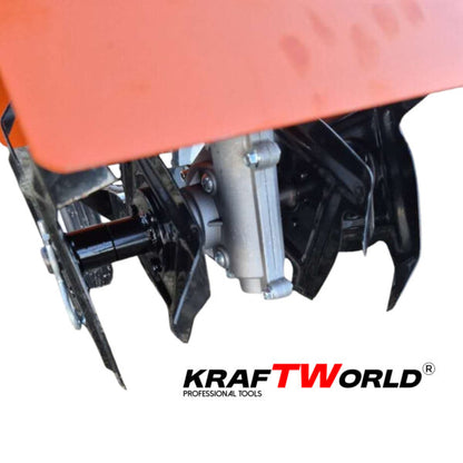 Бензинов Мулти Култиватор KraftWorld – Двутактова Мини Мотофреза