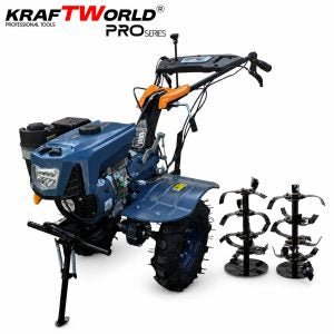 Бензинова мотофреза KraftWorld PRO Series 7.5HP 212cc, 2+1 скорости, 950мм