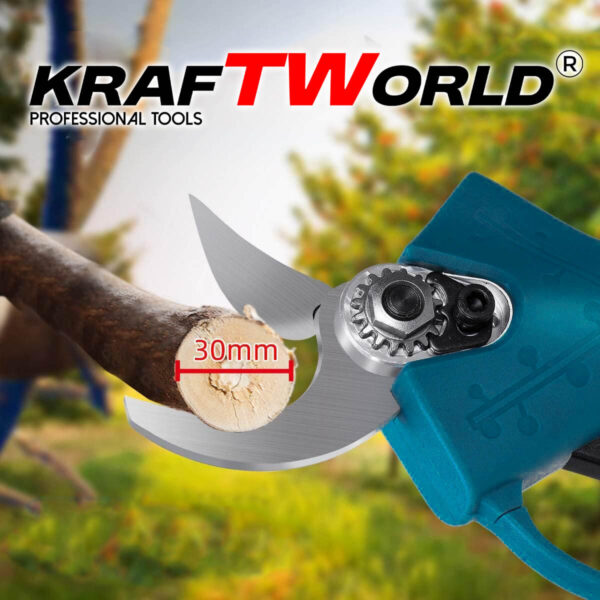 Акумулаторна Градинска и Лозарска Ножица KraftWorld с 2 Батерии