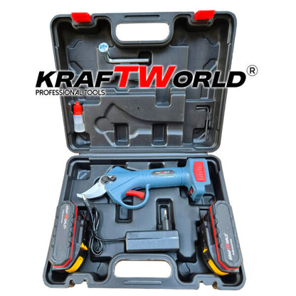 Комплект: Мини Резачка и Лозарска Ножица KraftWorld  с 2бр батерии