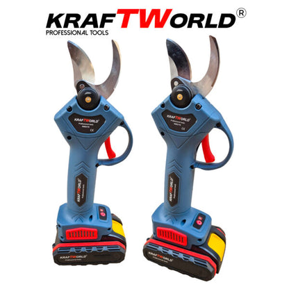 Комплект: Мини Резачка и Лозарска Ножица KraftWorld  с 2бр батерии