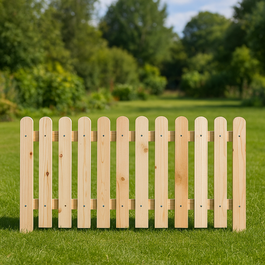 Дървена декоративна ограда 200×50 см – масив за градина, площадки и алеи