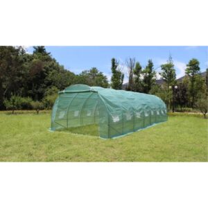 Тунелна оранжерия 800x300x200cm с 2 Врати и 16 прозореца