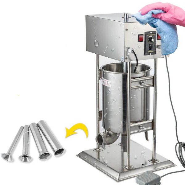 Професионална Електрическа Пълначка 10 Литра – Неръждаема Стомана, Множество Скорости