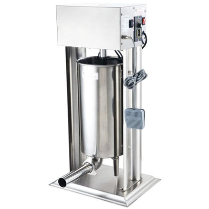 Електрическа Пълначка за Месо 15L – Професионален Модел с Педал и 4 Фунии