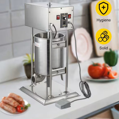 Професионална Електрическа Пълначка 10 Литра – Неръждаема Стомана, Множество Скорости