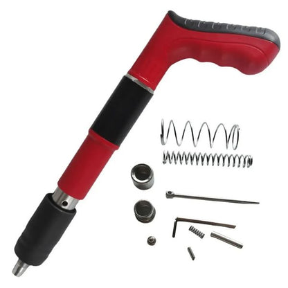 Ръчен пистолет за забиване на пирони с комплект аксесоари и подарък пирони