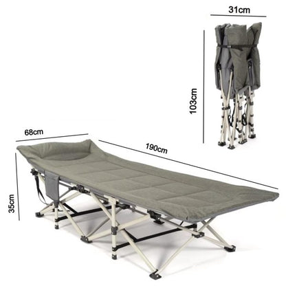 Сгъваемо къмпинг легло Ranger с мек матрак, усилена конструкция, подарък – чанта