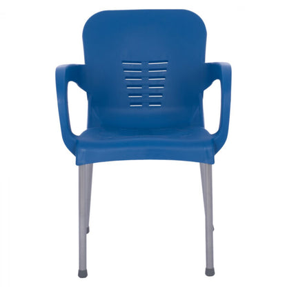 Сгъваема маса 80х80 + 4 удобни стола с подлакътници – за двор, балкон, тераса