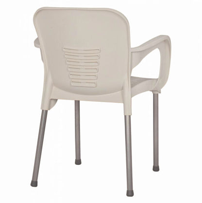 Сгъваема маса 80х80 + 4 удобни стола с подлакътници – за двор, балкон, тераса