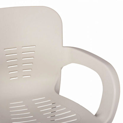 Сгъваема маса 80х80 + 4 удобни стола с подлакътници – за двор, балкон, тераса